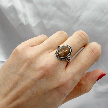 Anello Pietra del Sole e Argento 925