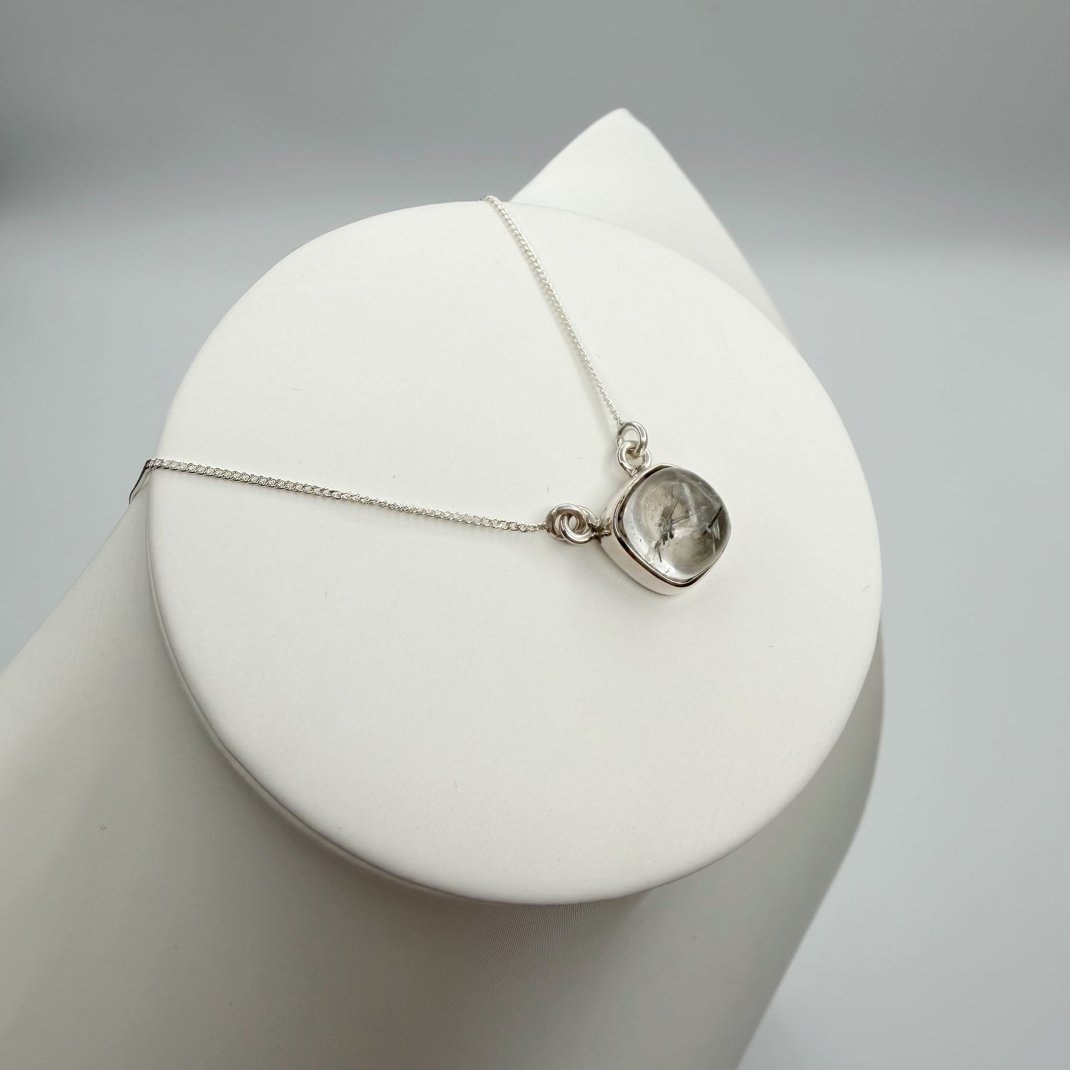 Collana Quarzo Tormalinato - Argento 925