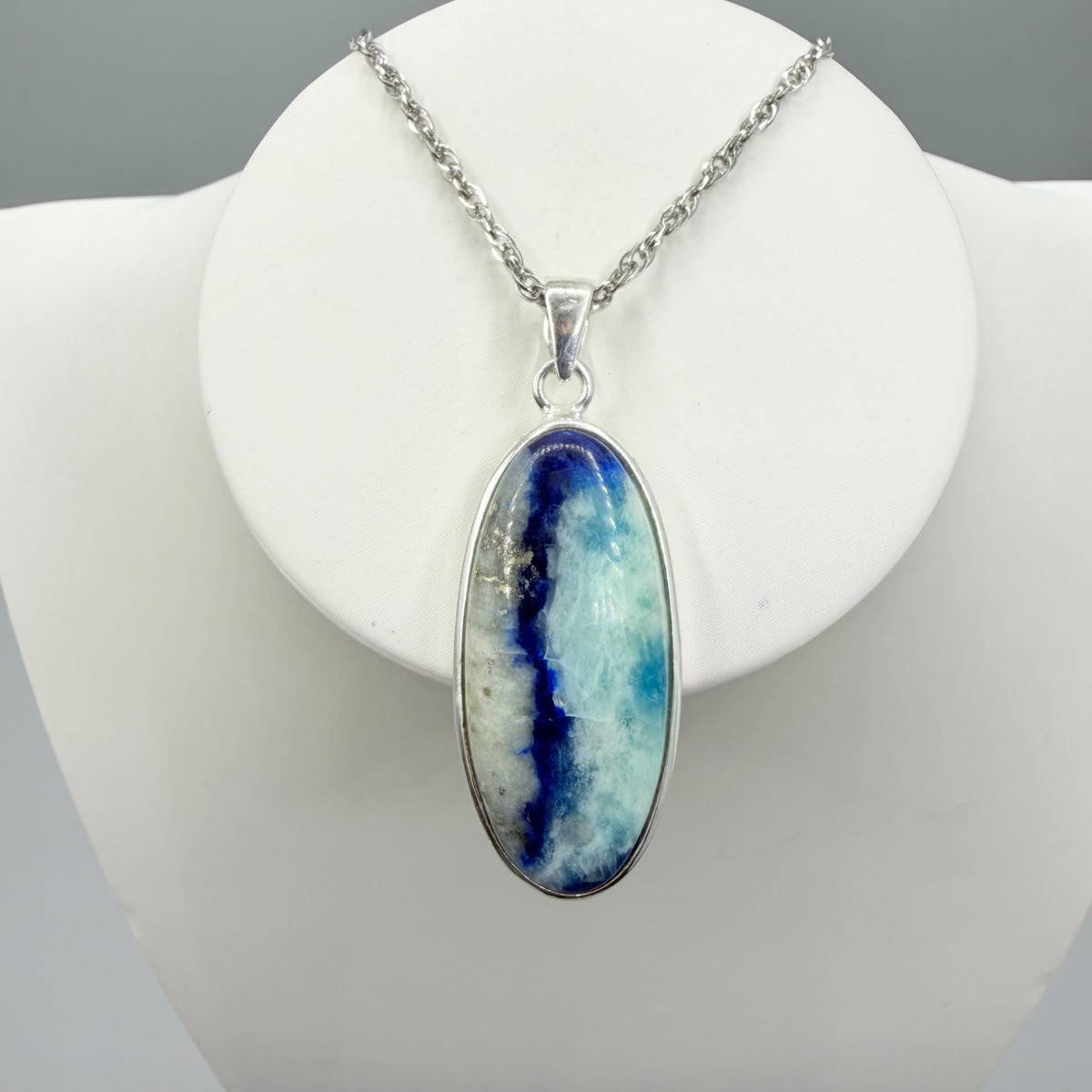 Ciondolo Afghanite e Argento 925