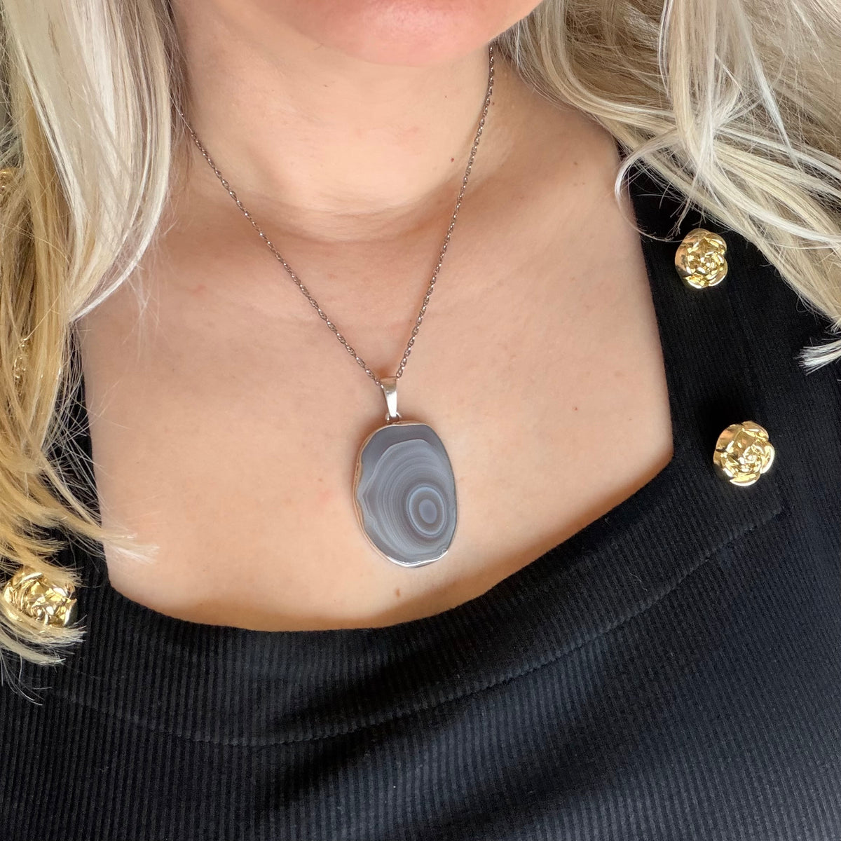 Ciondolo Occhio di Shiva Argento 925 - Irregolare