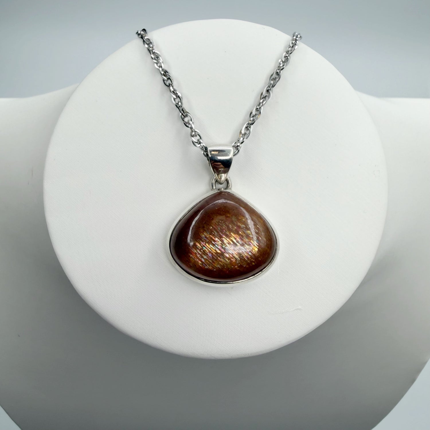 Ciondolo Pietra del Sole Dorata - Argento 925