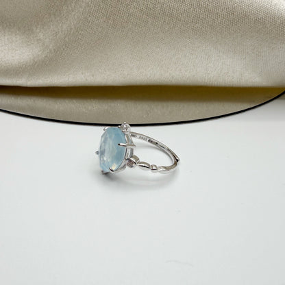 Anello Princess Acquamarina e Argento 925