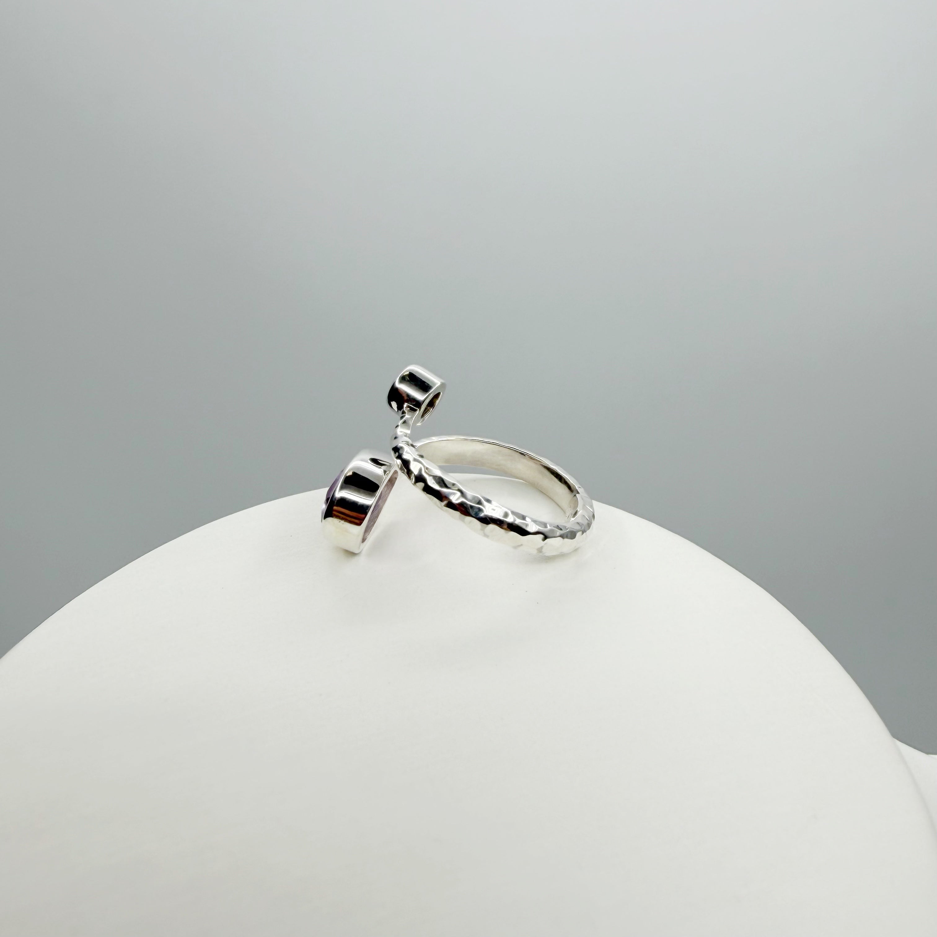 Anello Ametista e Opale Australiano - Argento 925