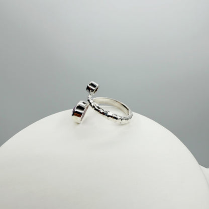Anello Ametista e Opale Australiano - Argento 925