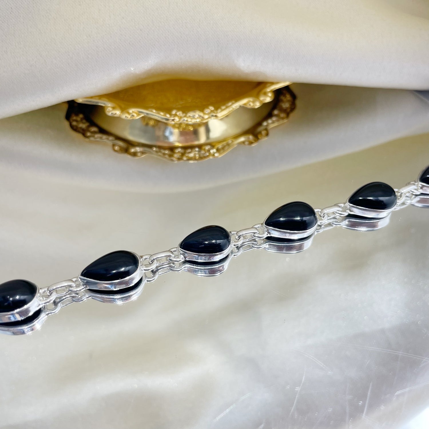 Bracciale Onice e Argento 925