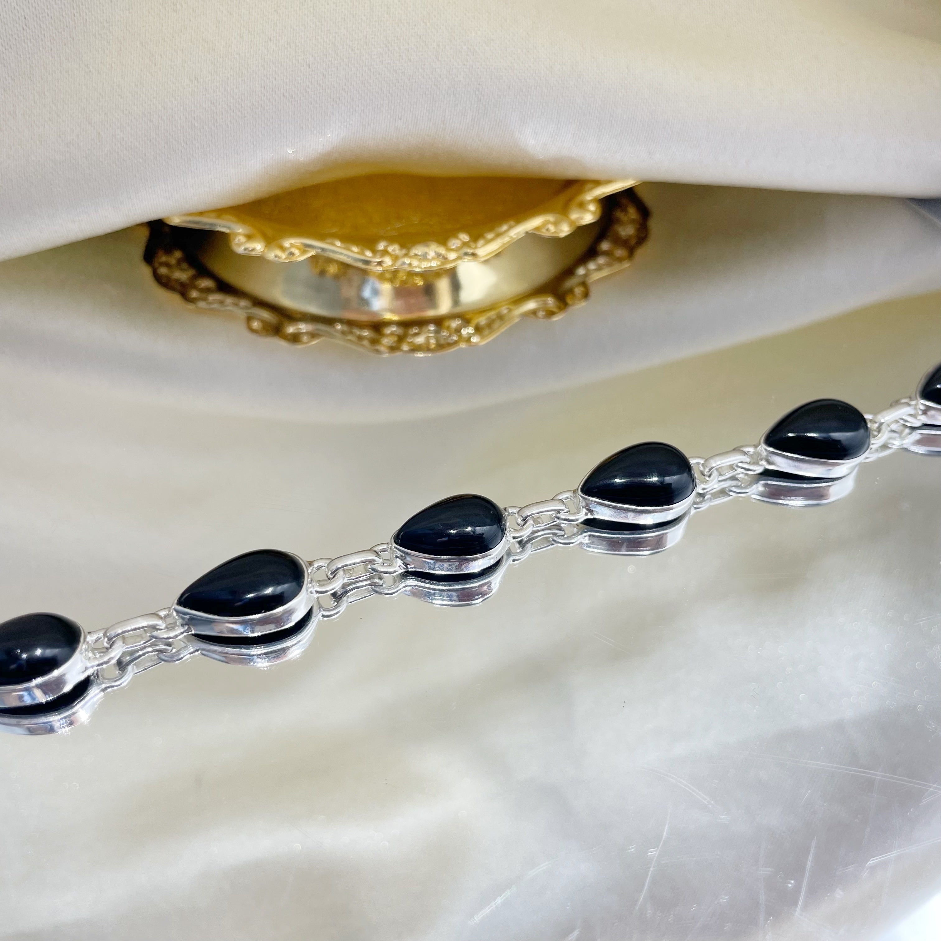 Bracciale Onice e Argento 925