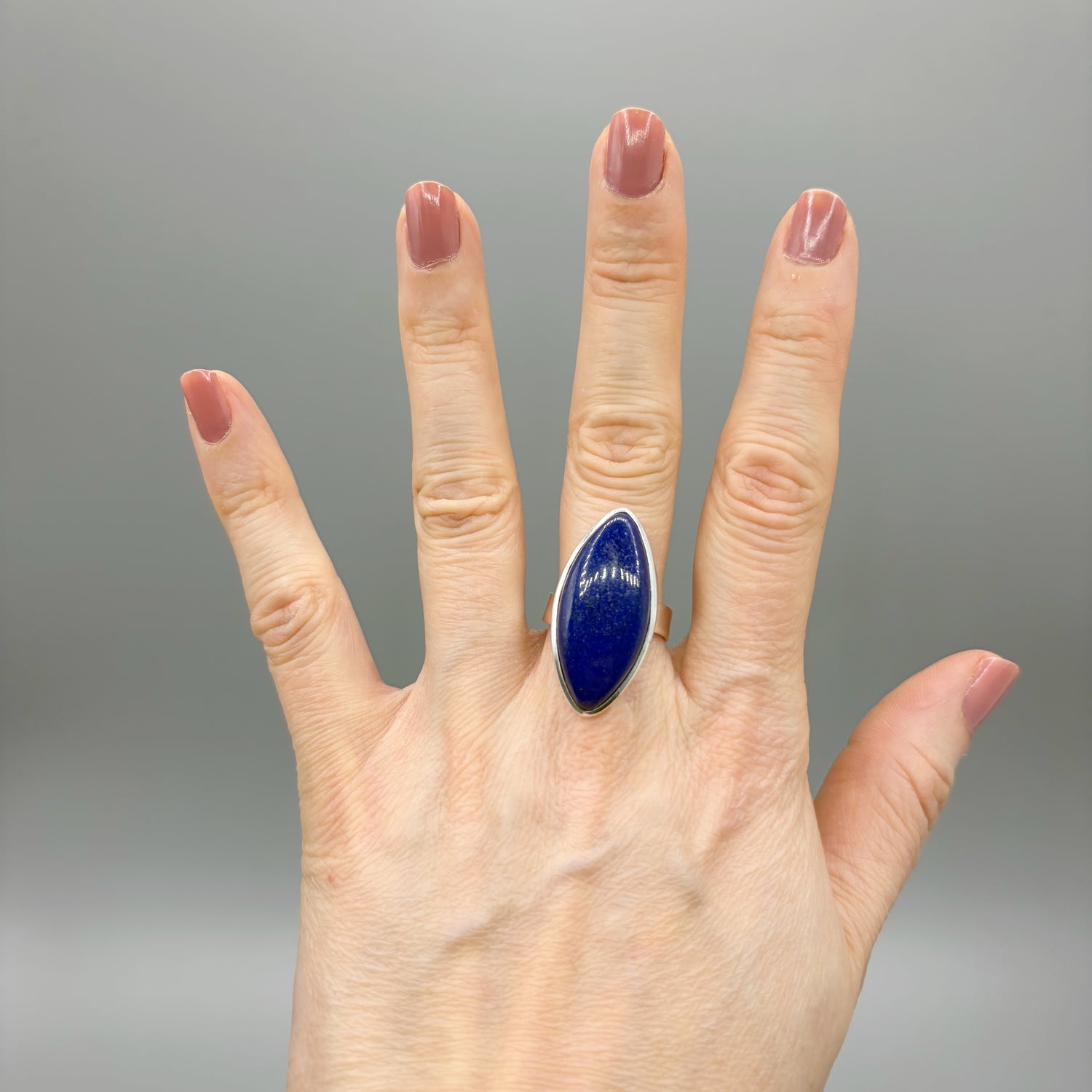 Anello Lapislazzuli Ovale - Argento 925