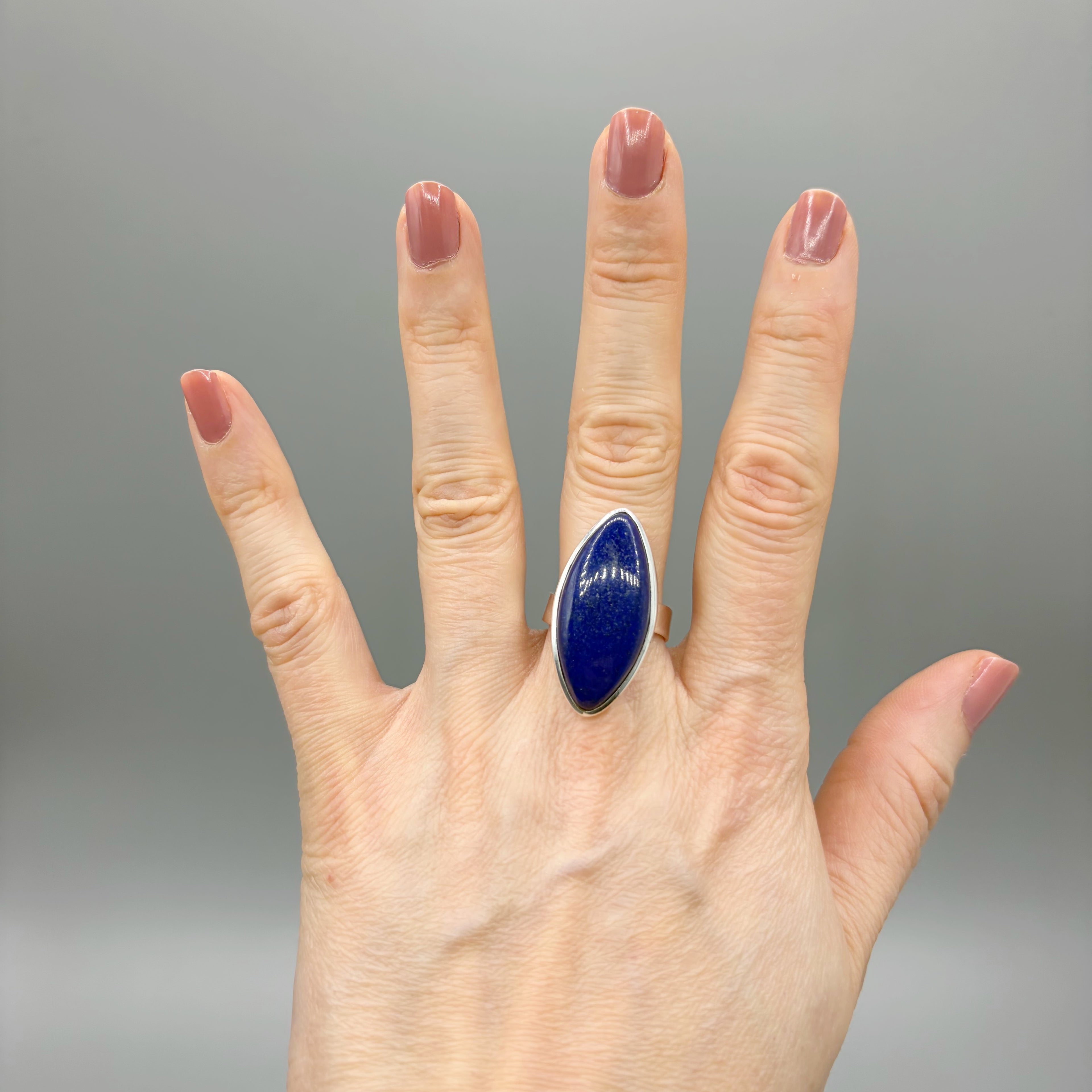 Anello Lapislazzuli Ovale - Argento 925