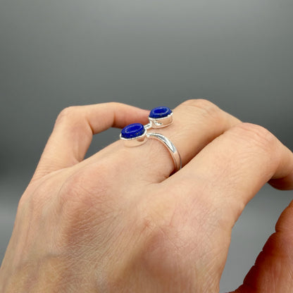 Anello Lapislazzuli Double - Argento 925