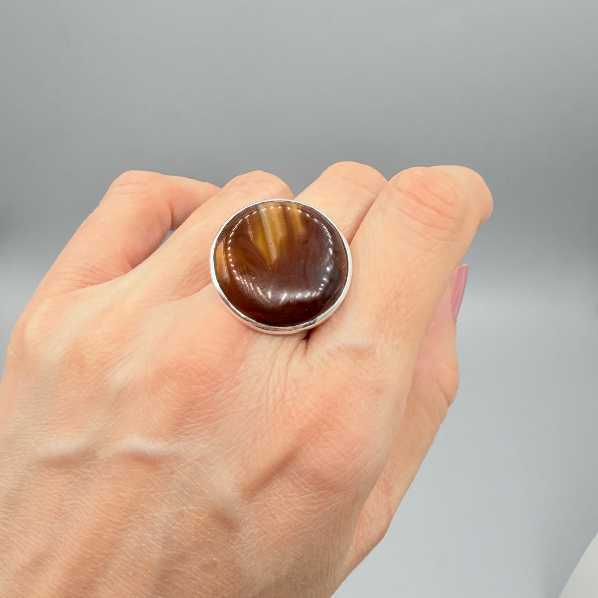 Anello Occhio di Shiva - Argento 925 - Tondo