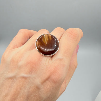 Anello Occhio di Shiva - Argento 925 - Tondo