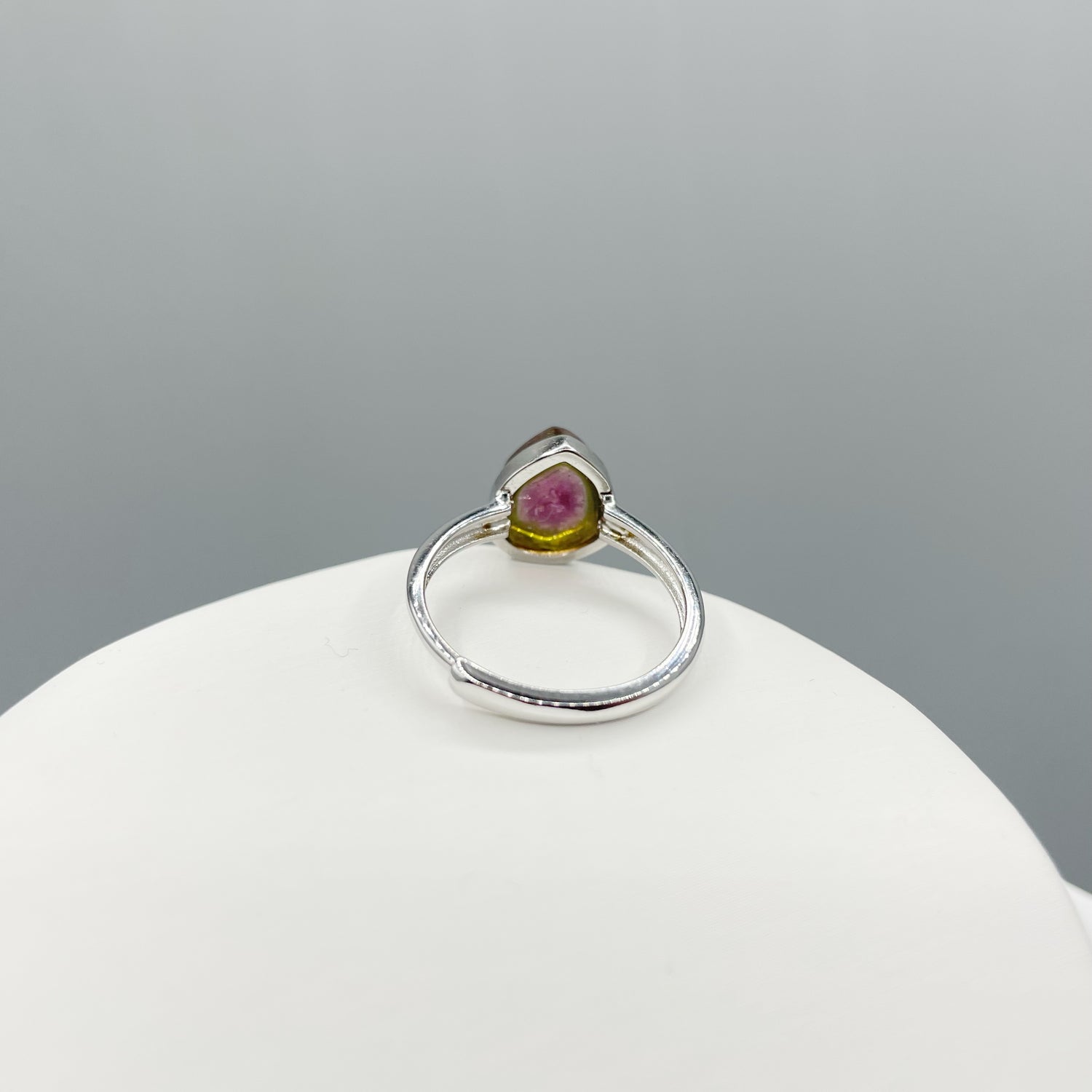 Anello Tormalina Watermelon - Argento 925
