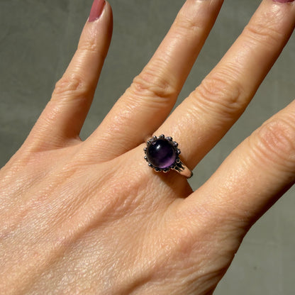 Anello Ametista - Argento 925 - Sfera