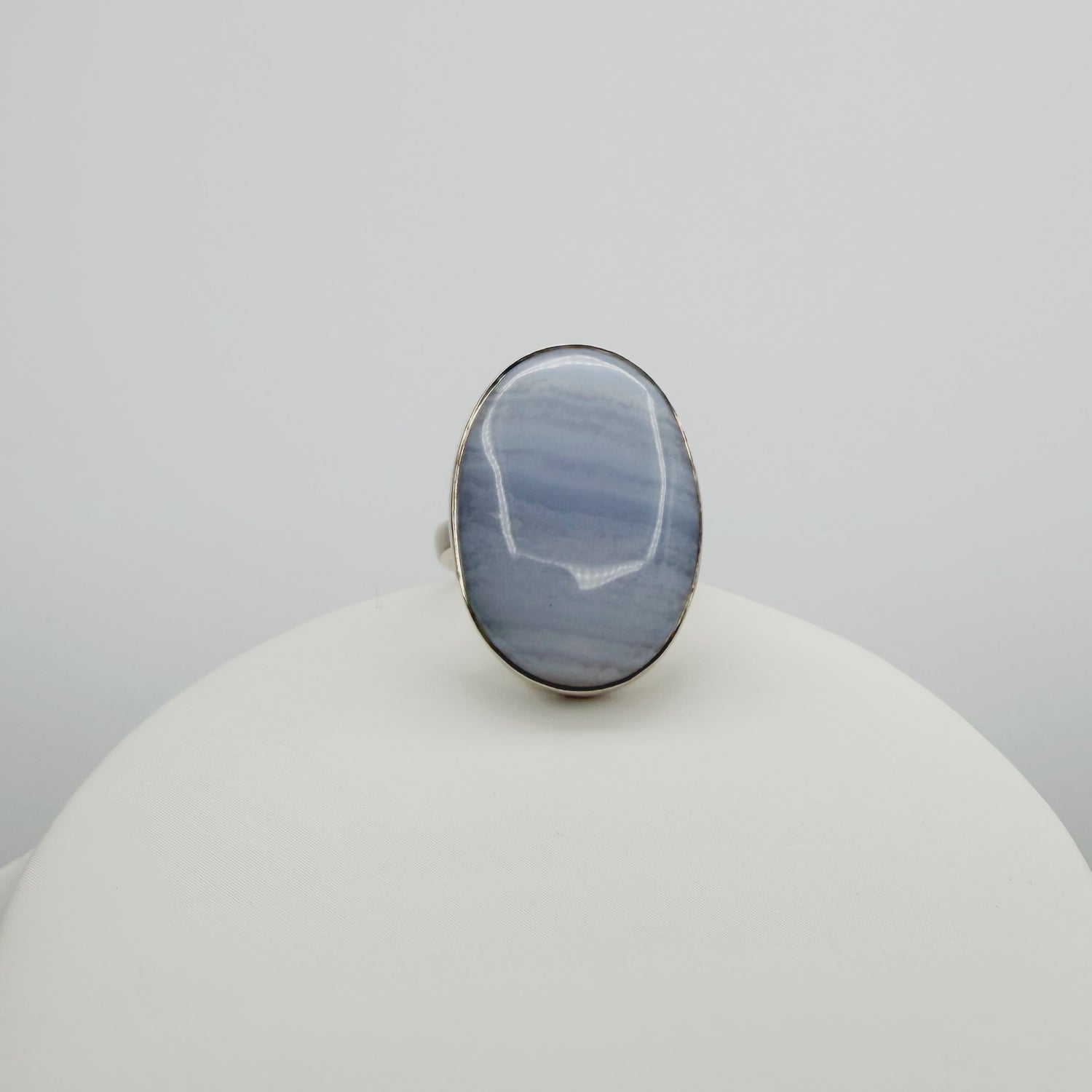 Anello Calcedonio e Argento 925
