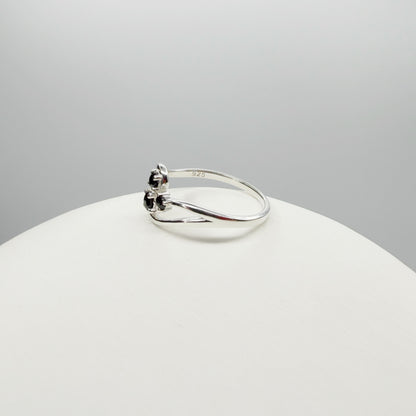 Anello Trilogy Tormalina Nera | Argento 925 - NON REGOLABILE