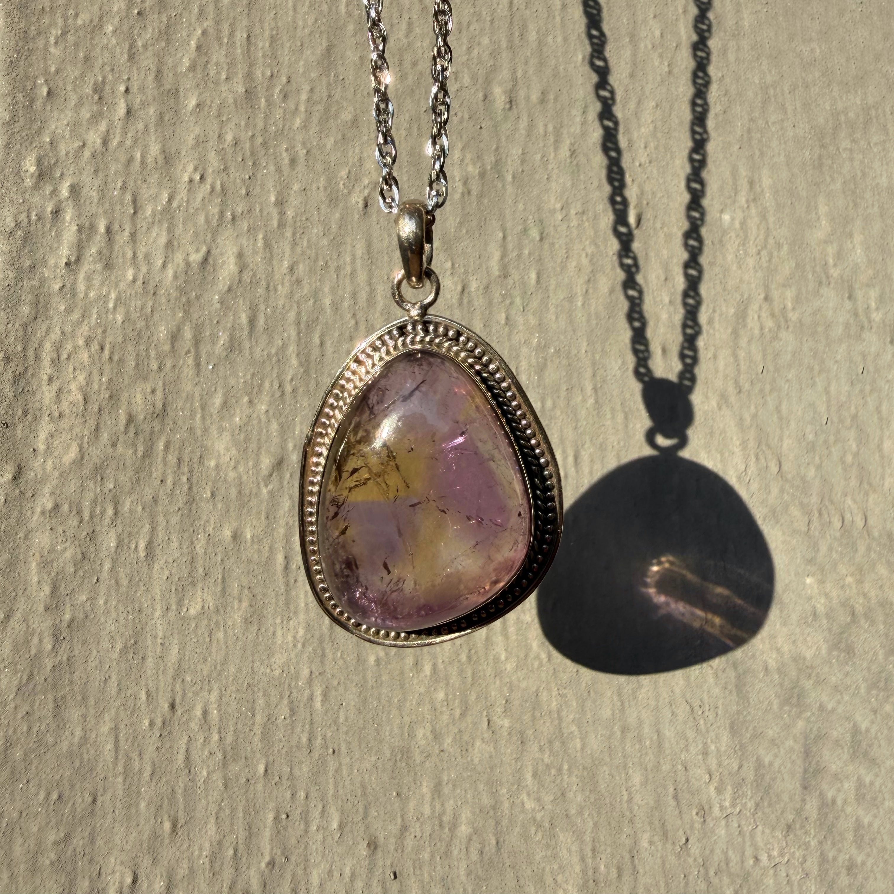 Ciondolo Ametrino Naturale - Argento 925