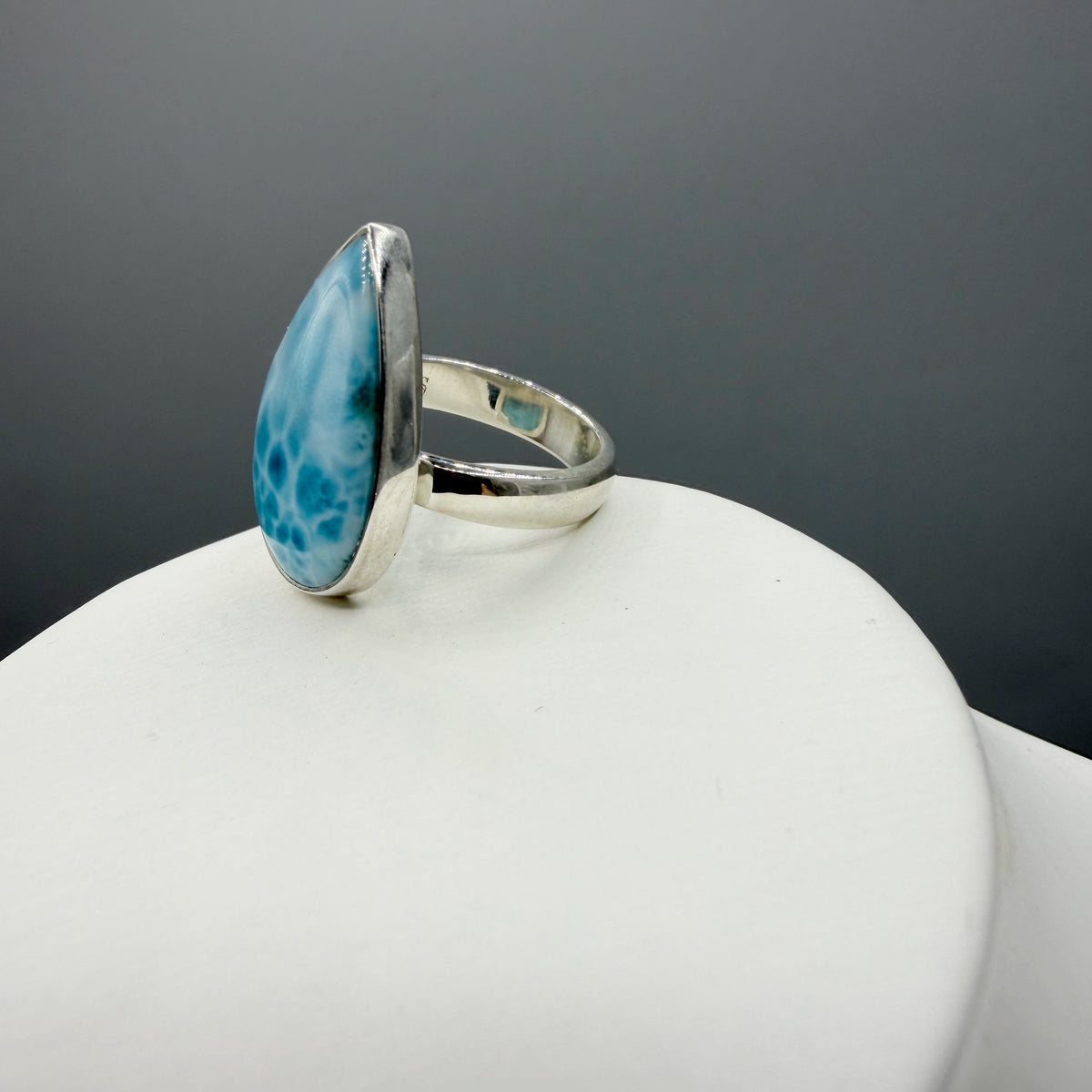 Anello Larimar Argento 925 - a Goccia