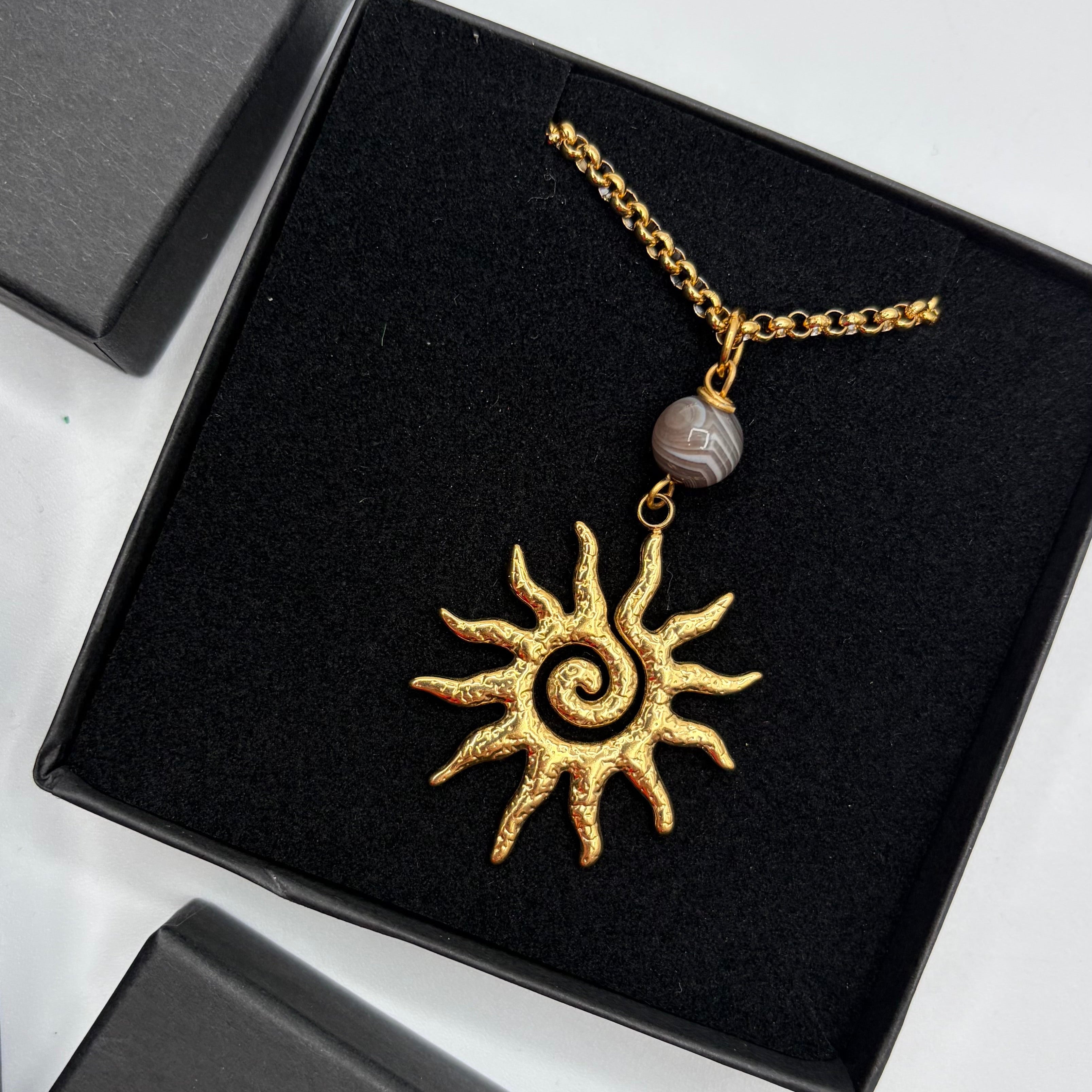 Collana Occhio di Shiva Sunshine - Acciaio inossidabile GOLD