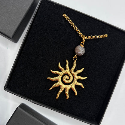 Collana Occhio di Shiva Sunshine - Acciaio inossidabile GOLD