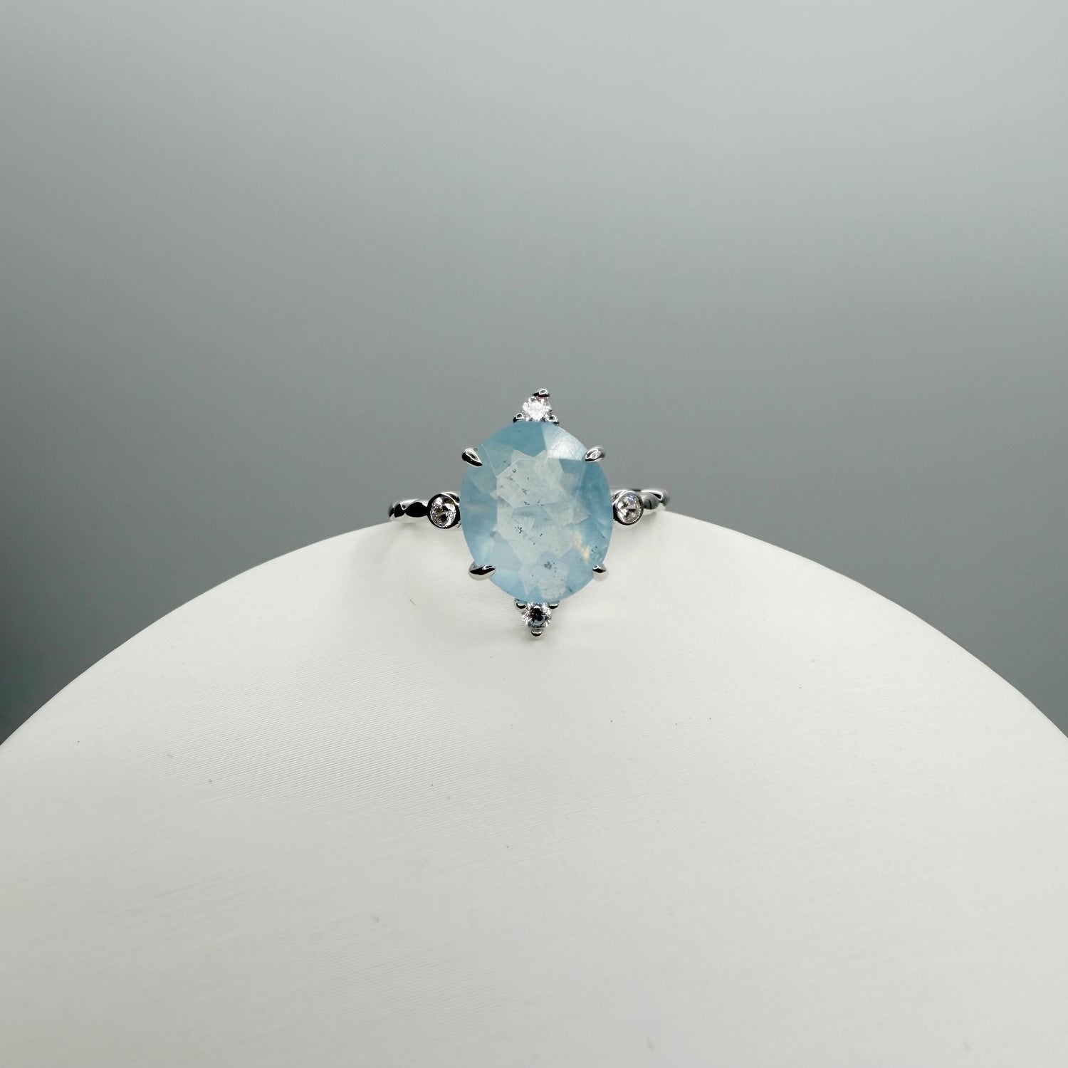 Anello Princess Acquamarina e Argento 925