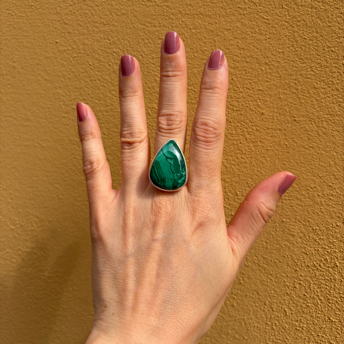 Anello Malachite Argento 925