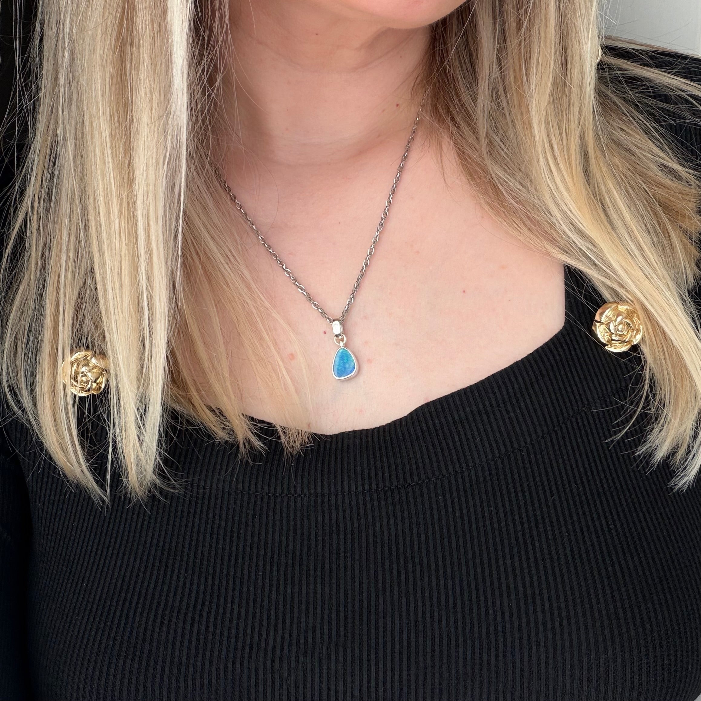 Ciondolo Opale Australiano - Argento 925