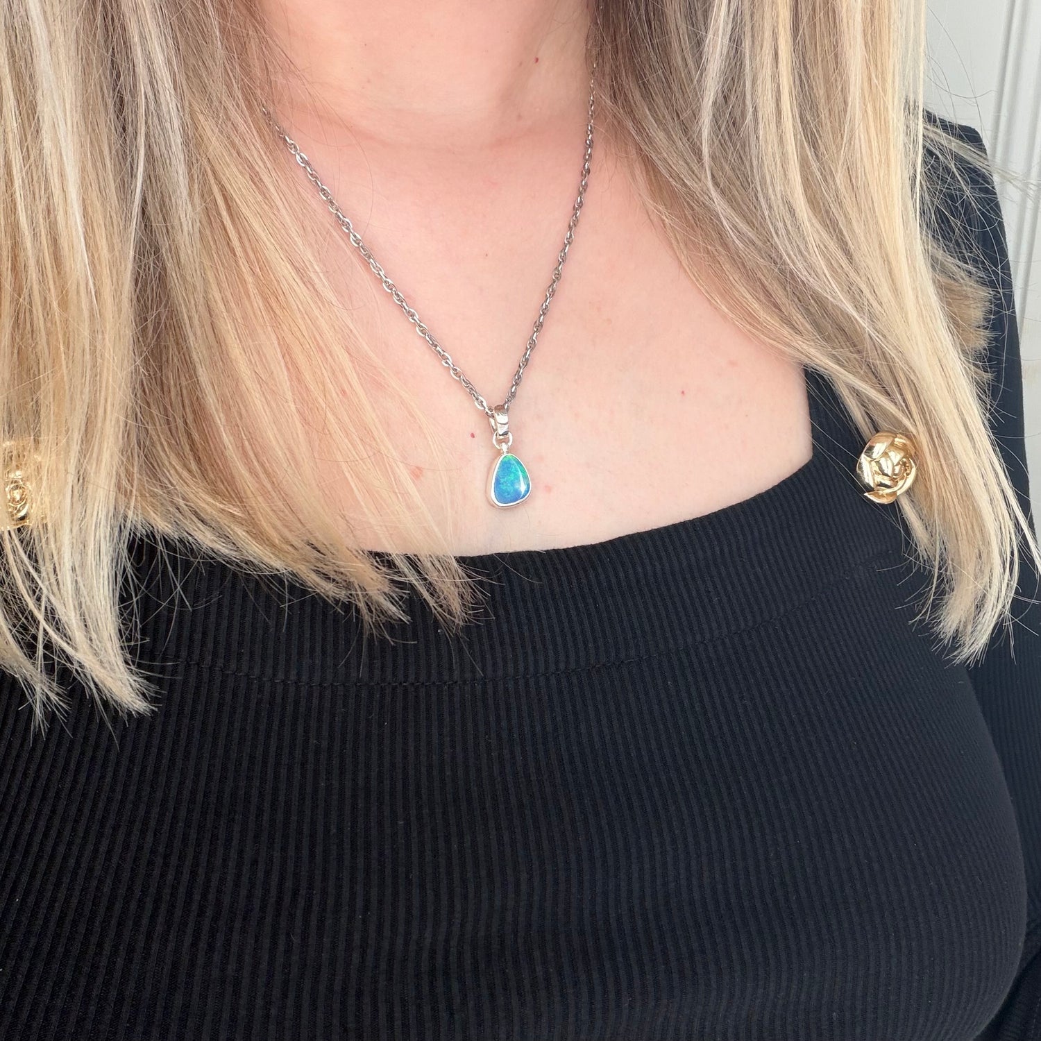 Ciondolo Opale Australiano - Argento 925