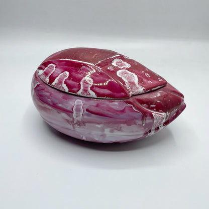 Porta gioie in Porcellana, Dipinto a Mano - Tulipano