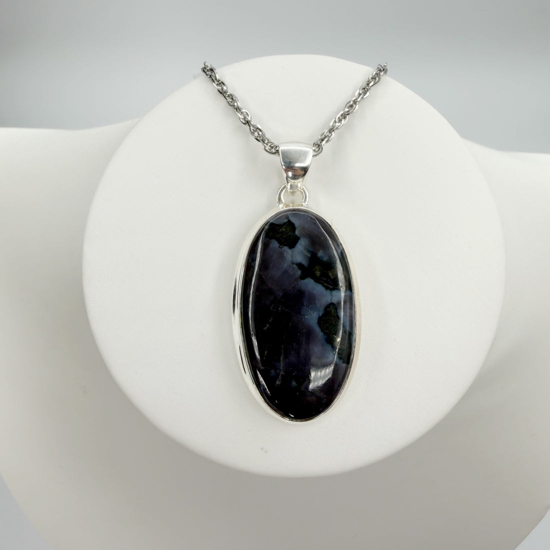 Ciondolo Merlinite Mistica e Argento 925 - Ovale