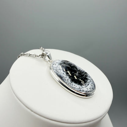 Ciondolo Opale Dendritico e Argento 925