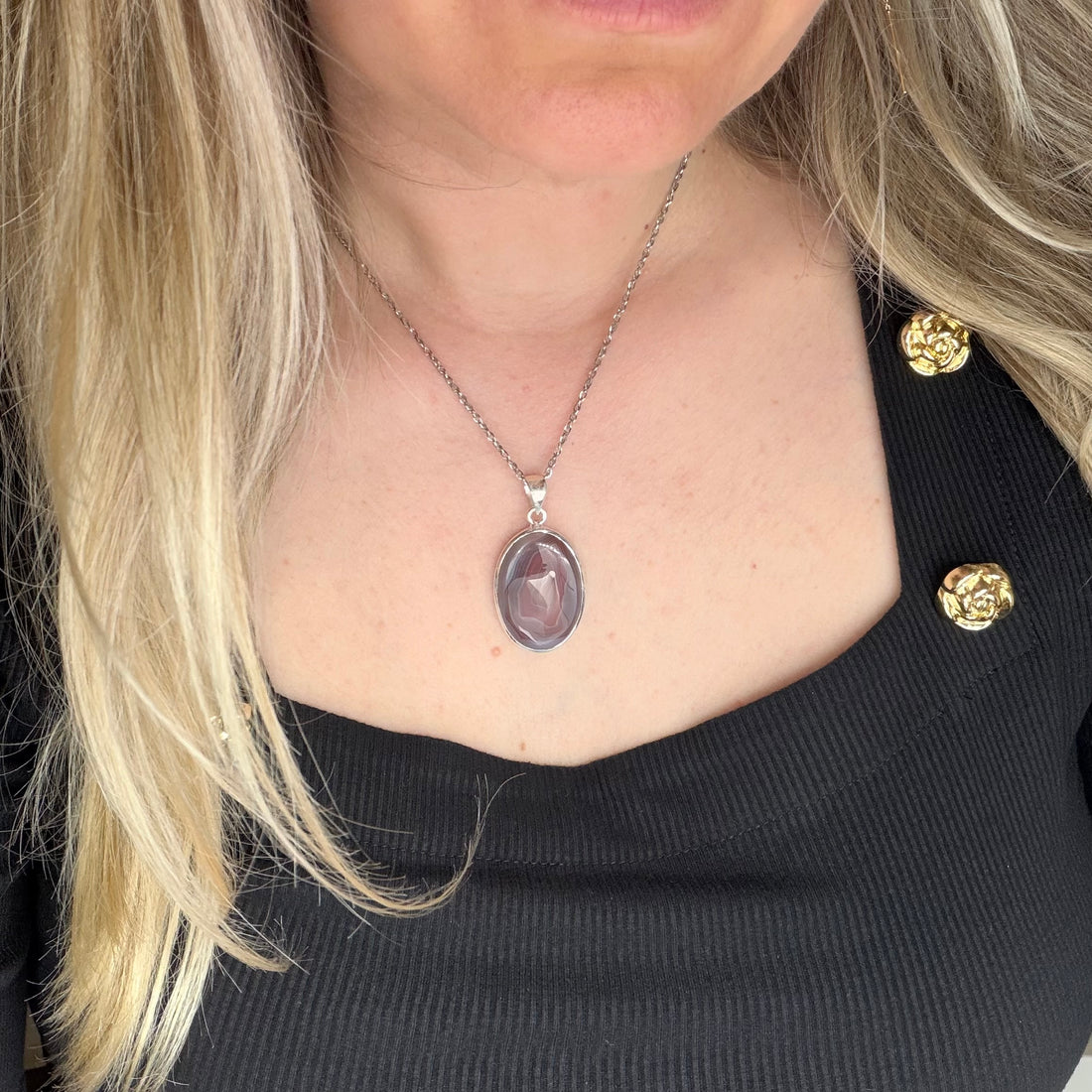 Ciondolo Occhio di Shiva Argento 925 - Ovale
