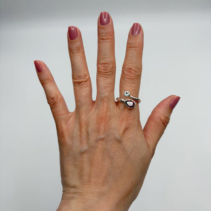 Anello Topazio e Granato - Argento 925