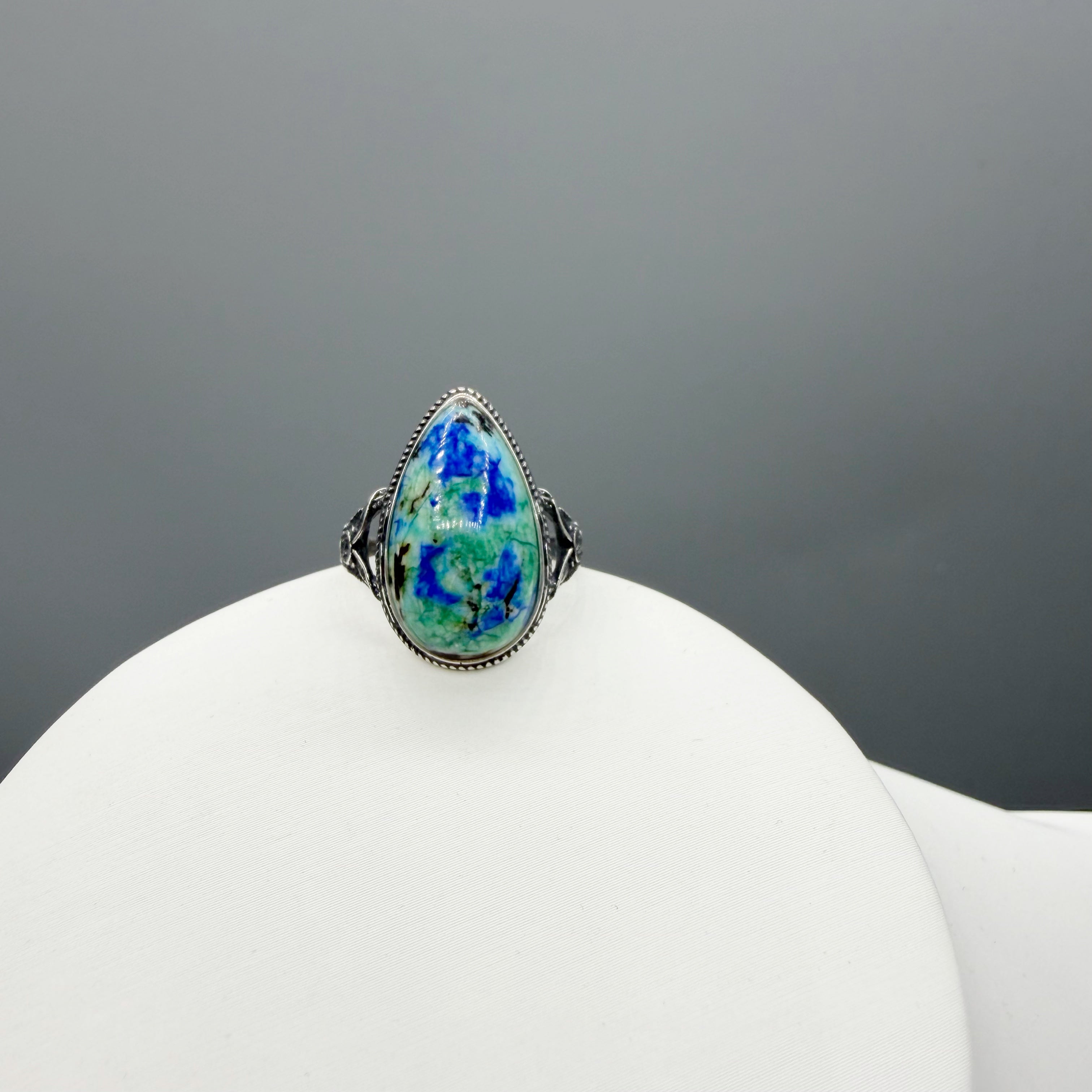 Anello Lapis e Turchese e Argento 925
