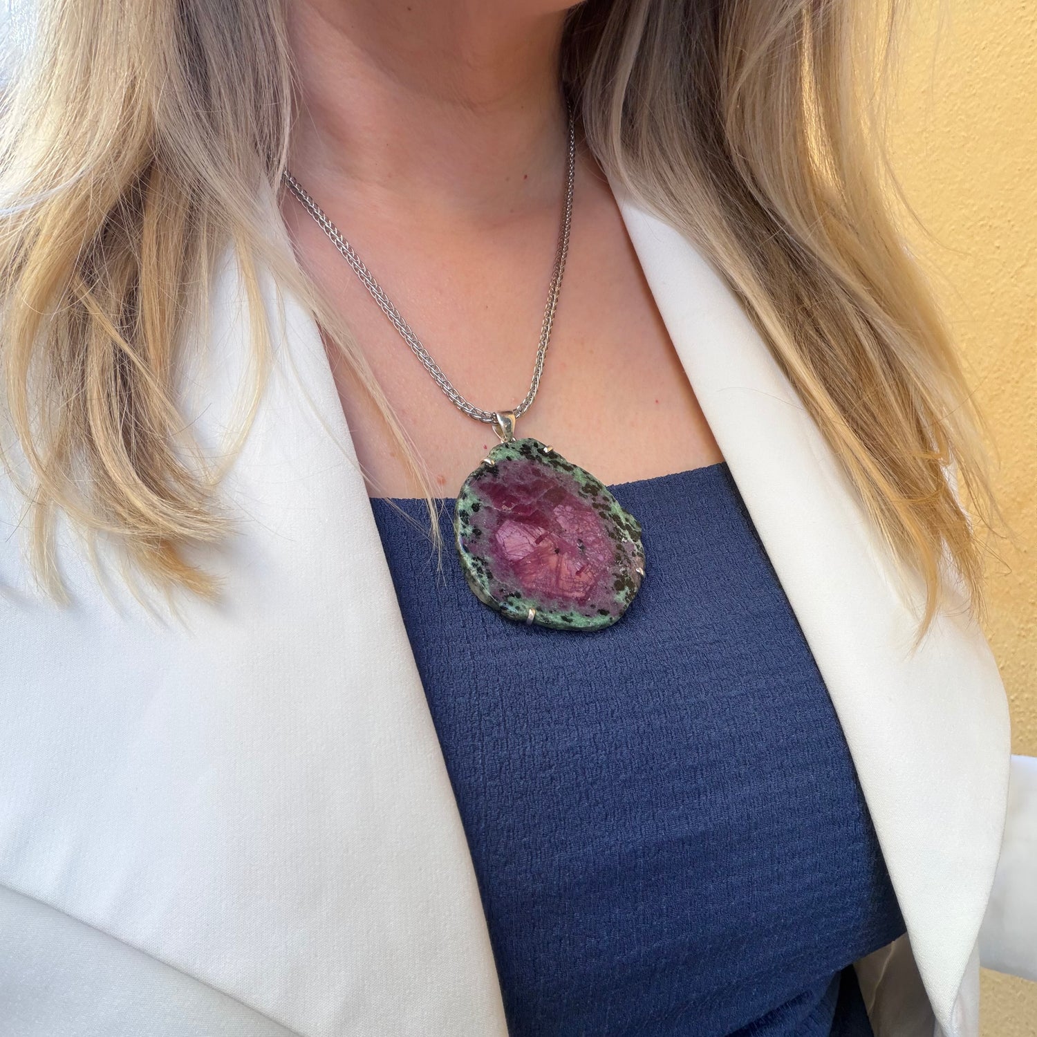 Ciondolo Rubyzoisite - Argento 925