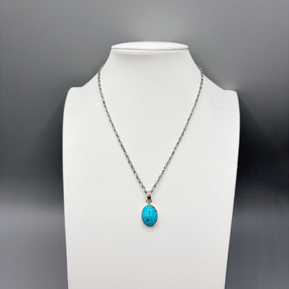 Ciondolo Turchese Naturale - Argento 925