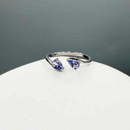 Anello Tanzanite Sfaccettata - Argento