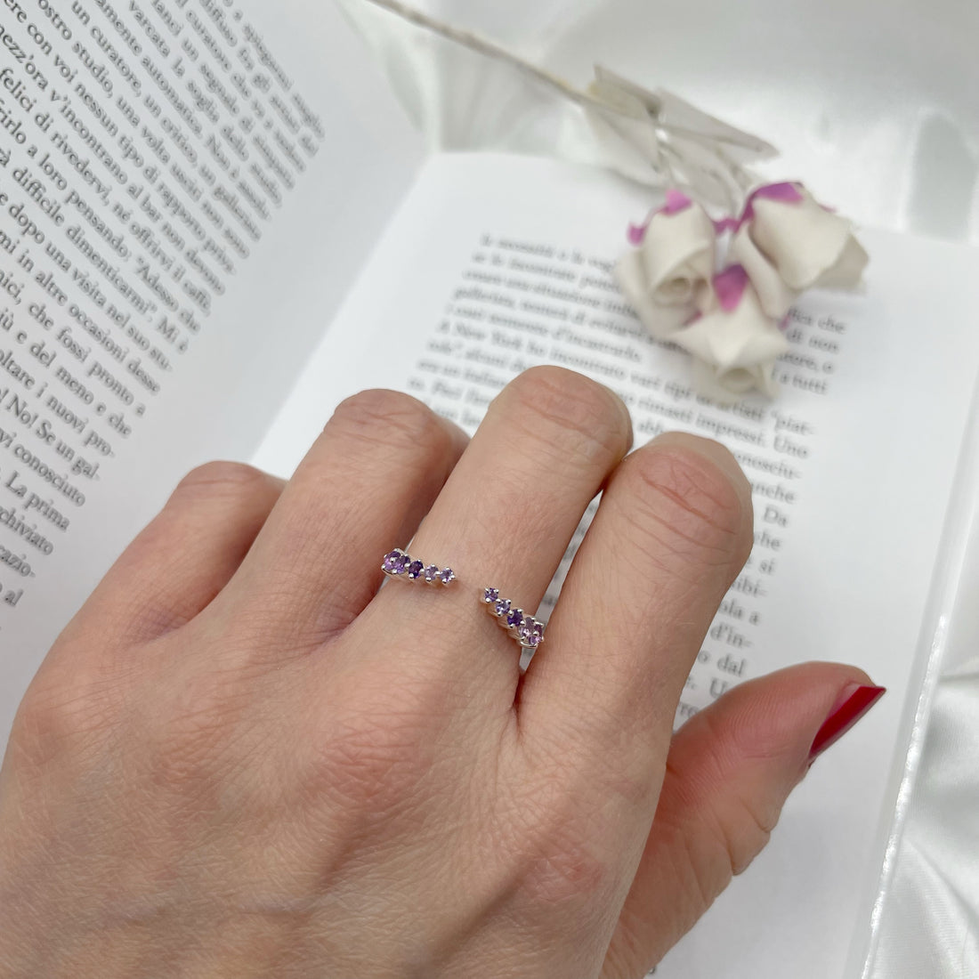 Anello Crown - Ametista e Argento 925