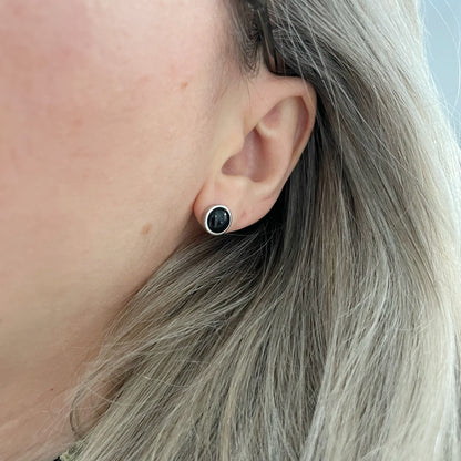 Orecchini a lobo Onice - Argento 925
