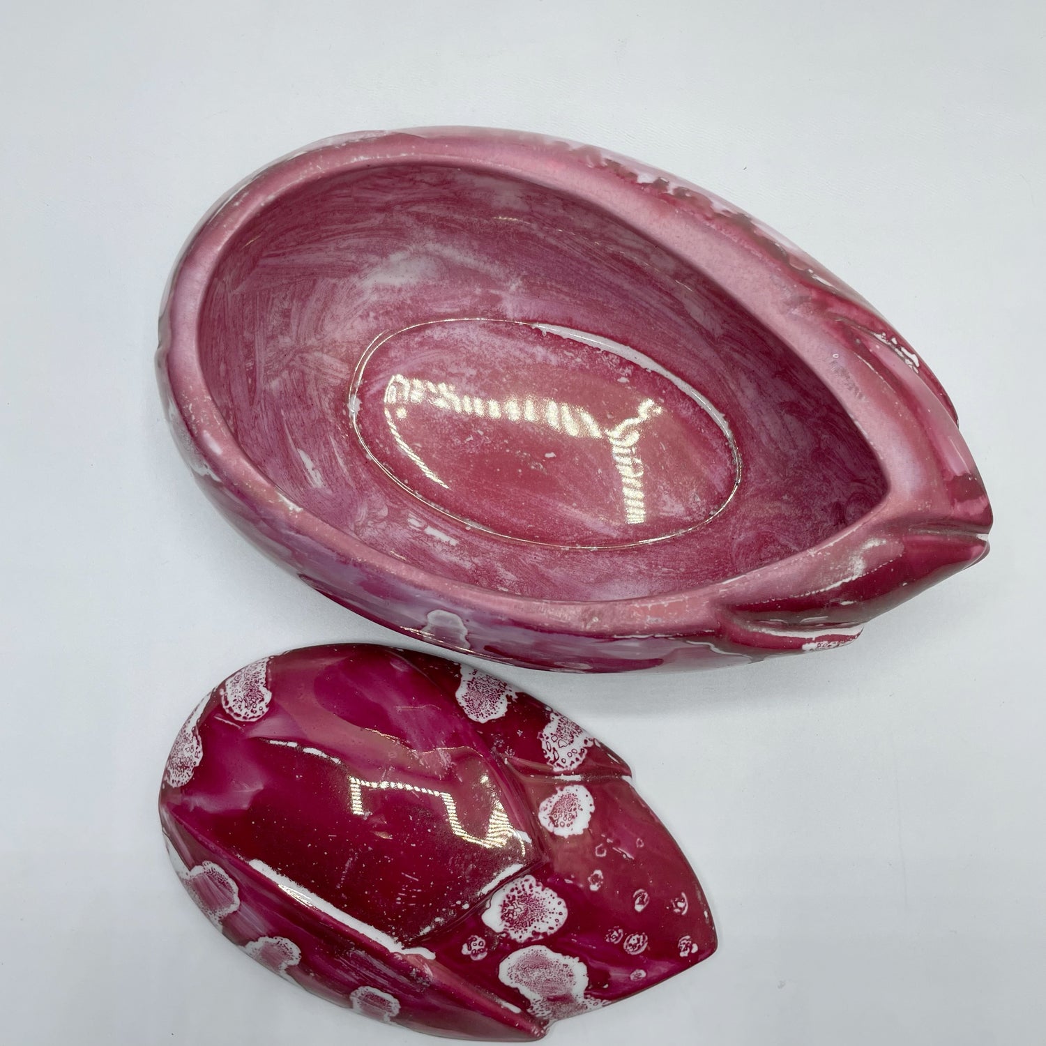 Porta gioie in Porcellana, Dipinto a Mano - Tulipano