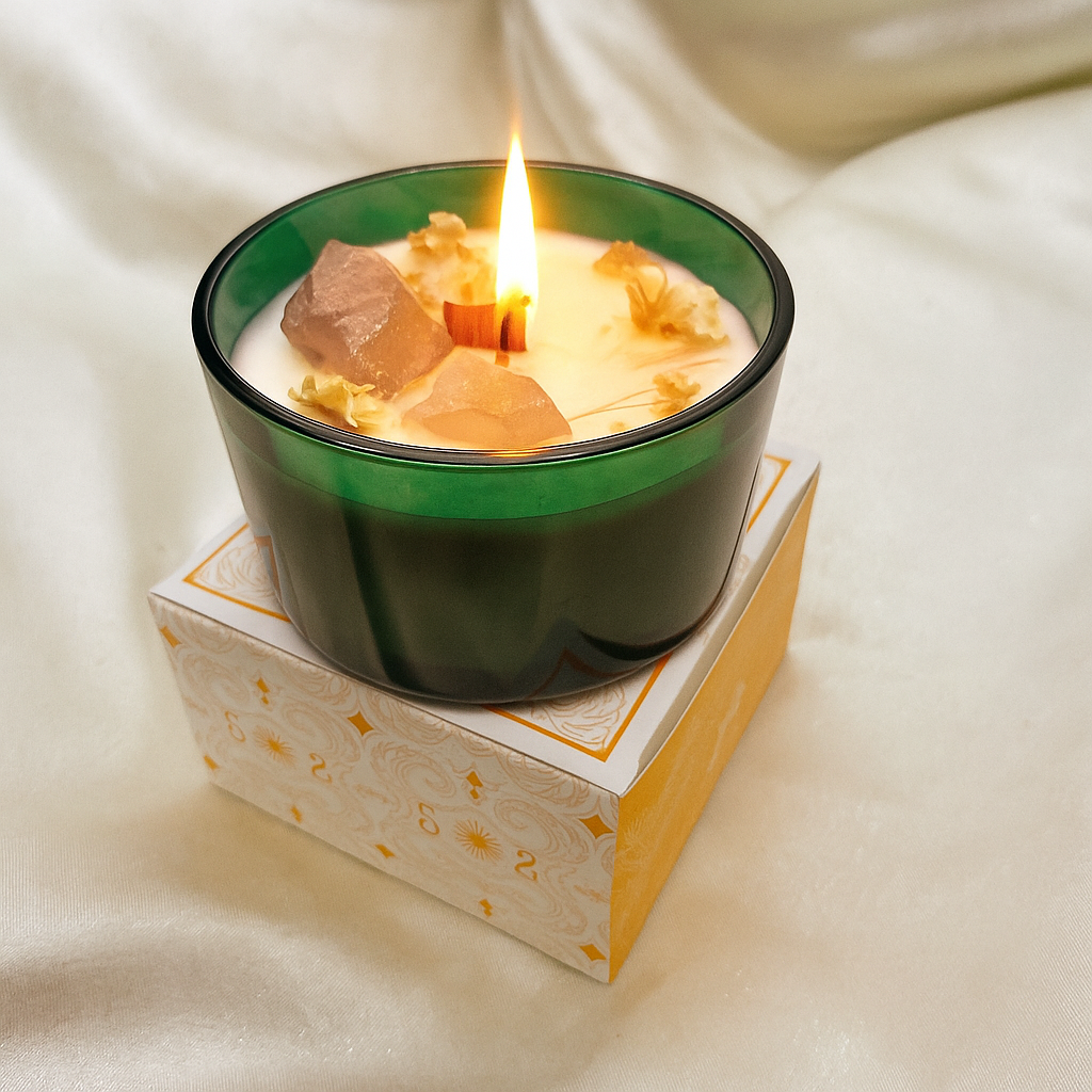 Crystal Floral Candle - Il Leone