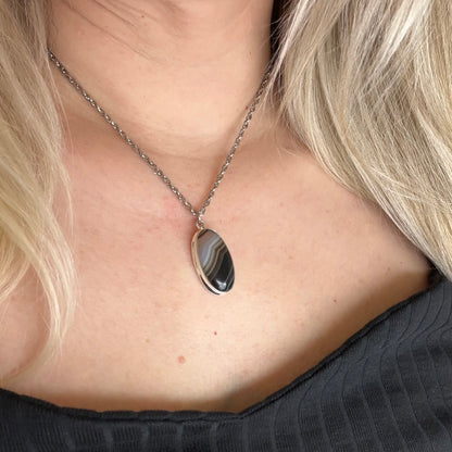 Ciondolo Occhio di Shiva Argento 925 - Ovale piccolo