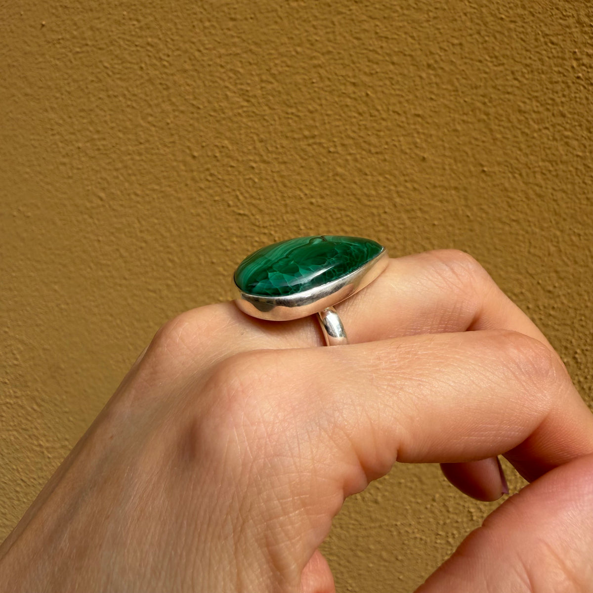Anello Malachite Argento 925