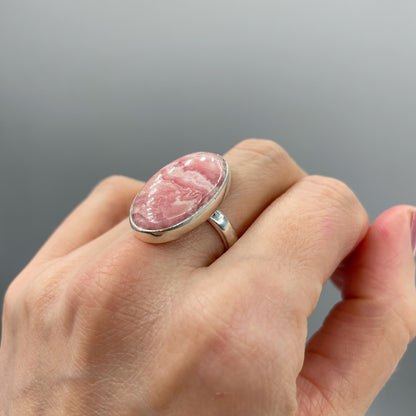 Anello Rodocrosite e Argento 925