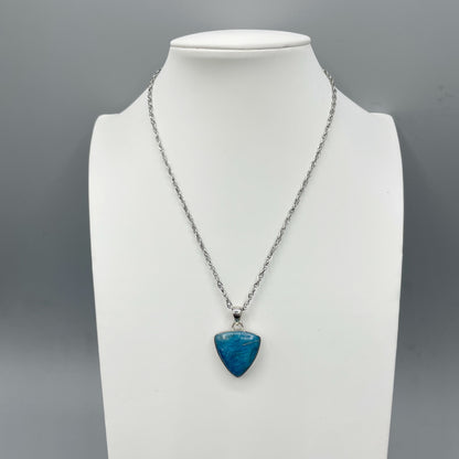Ciondolo Apatite Argento 925 - Triangolare