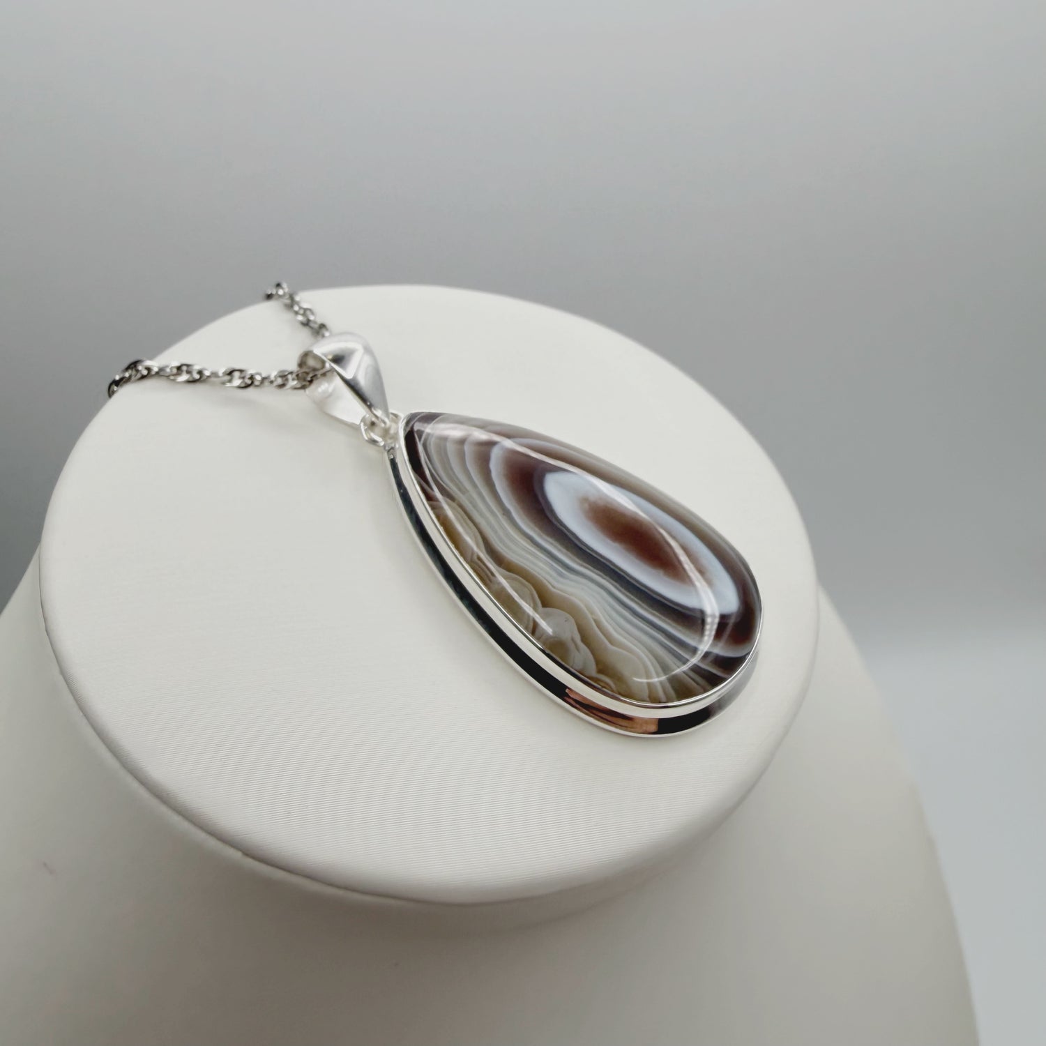 Ciondolo Occhio di Shiva Argento 925 - A Goccia grande
