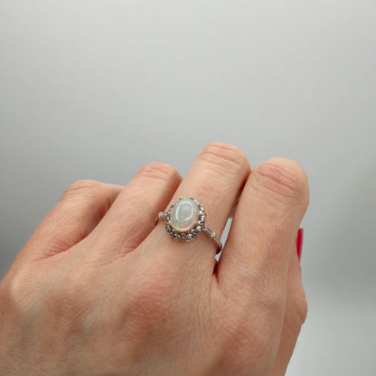 Anello Opale Etiope e Argento 925