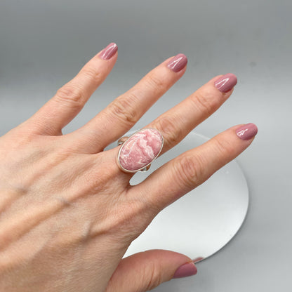 Anello Rodocrosite e Argento 925