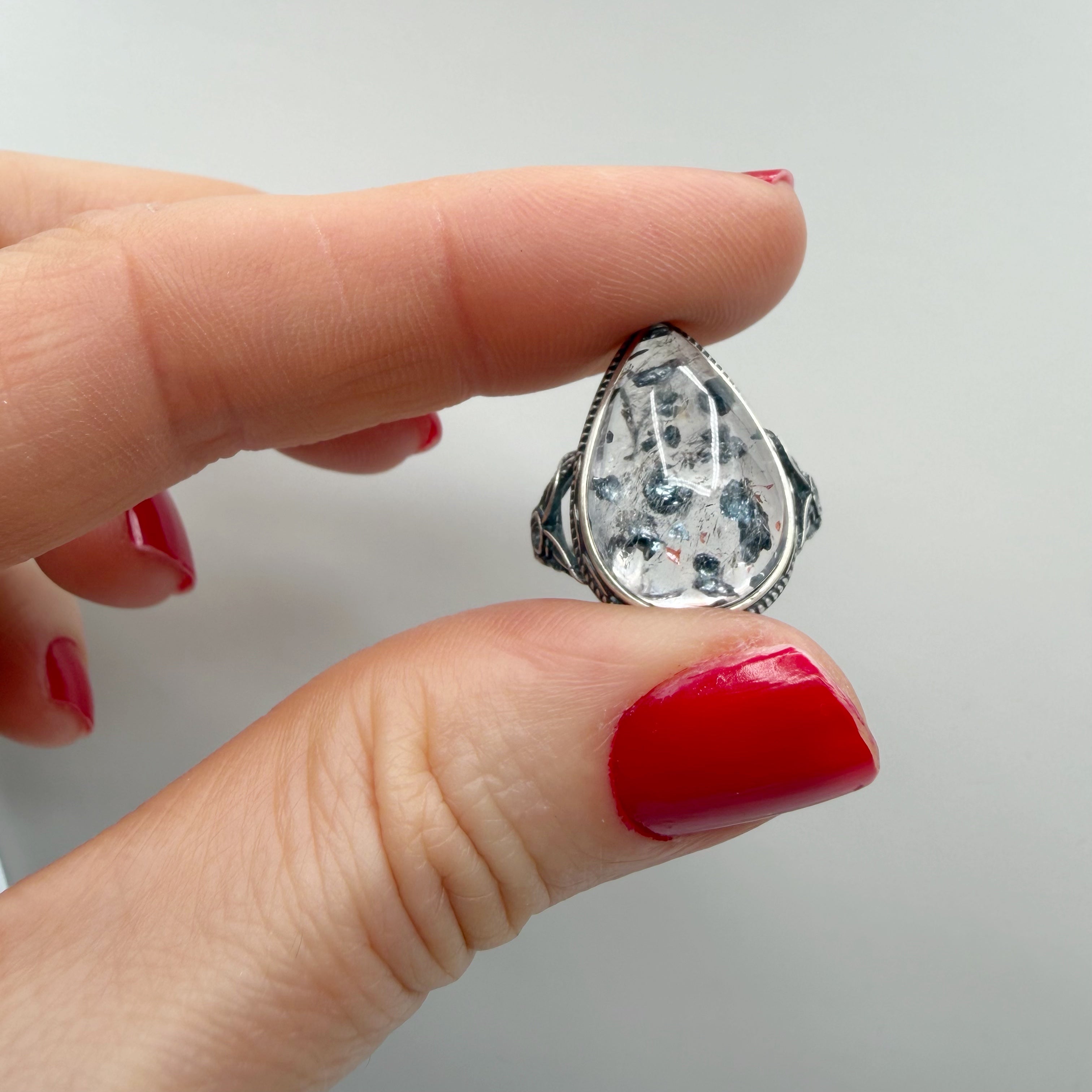 Anello Super 7 e Argento 925 - a goccia - DA PUBBLICARE