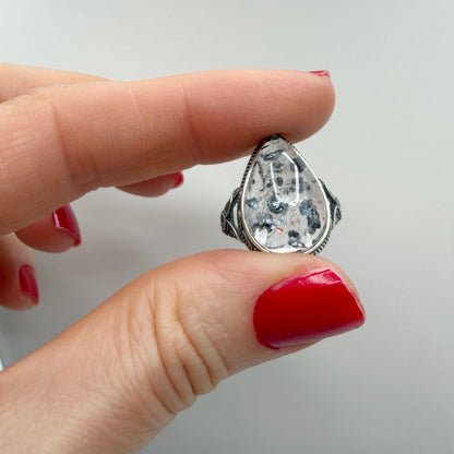 Anello Super 7 e Argento 925 - a goccia - DA PUBBLICARE