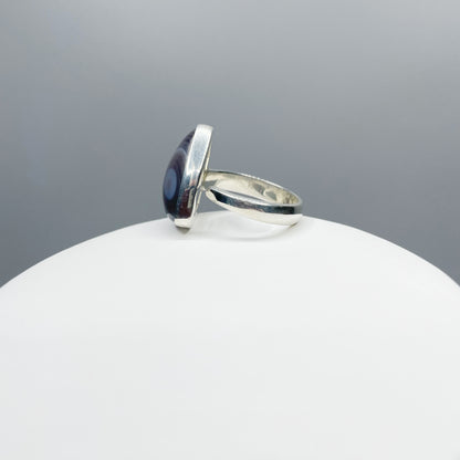 Anello Occhio di Shiva - Argento 925 - triangolare